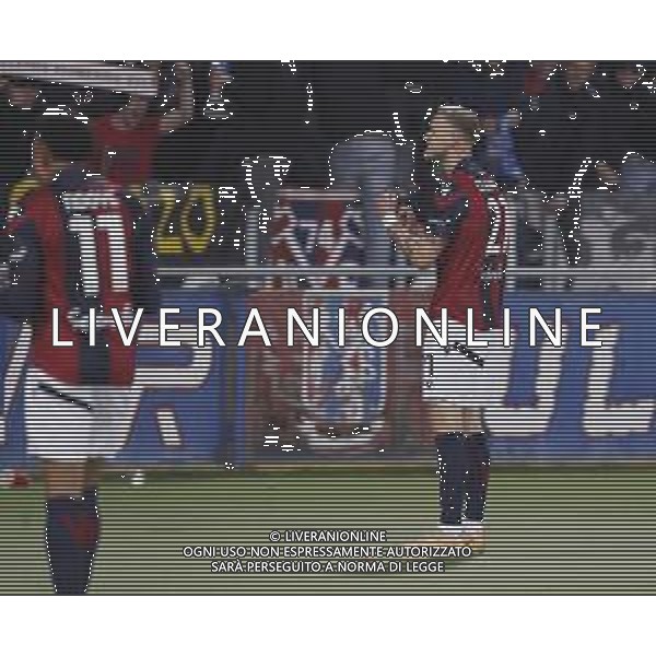ZCP - 14/02/2024 Bologna vs Fiorentina Campionato di Calcio Serie A Tim - nella foto: Esultanza odgaard dopo il goal ©Claudio Zamagni/Agenzia Aldo Liverani /AGENZIA ALDO LIVERANI SAS