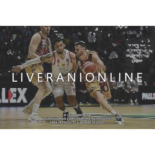 Torino 14.02.2024 Inalpi Arena Umana Reyer Venezia vs Estra Pistoia Final Eight Coppa Italia 2024 Quarti di Finale Nella foto: marco spissu e willis payton terrel ©Viganti/AGENZIA ALDO LIVERANI SAS