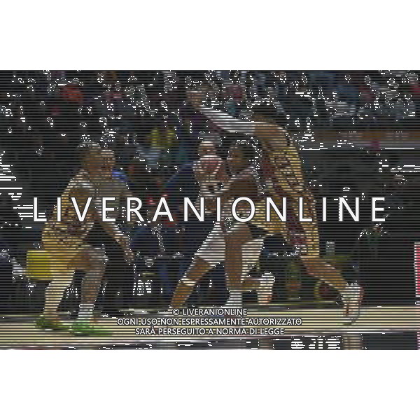 Torino 14.02.2024 Inalpi Arena Umana Reyer Venezia vs Estra Pistoia Final Eight Coppa Italia 2024 Quarti di Finale Nella foto: charlie edward moore, rayjon tucker e jeff brooks ©Viganti/AGENZIA ALDO LIVERANI SAS