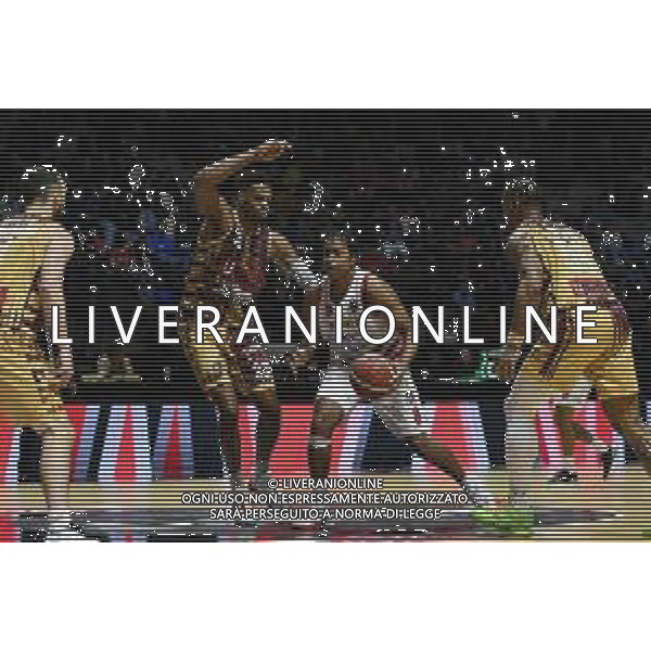 Torino 14.02.2024 Inalpi Arena Umana Reyer Venezia vs Estra Pistoia Final Eight Coppa Italia 2024 Quarti di Finale Nella foto: charlie edward moore e jeff brooks ©Viganti/AGENZIA ALDO LIVERANI SAS