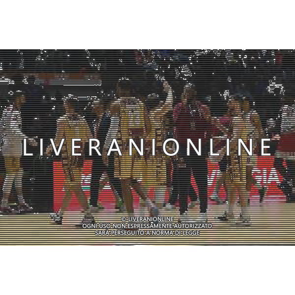 Torino 14.02.2024 Inalpi Arena Umana Reyer Venezia vs Estra Pistoia Final Eight Coppa Italia 2024 Quarti di Finale Nella foto: festa venezia a fine gara ©Viganti/AGENZIA ALDO LIVERANI SAS