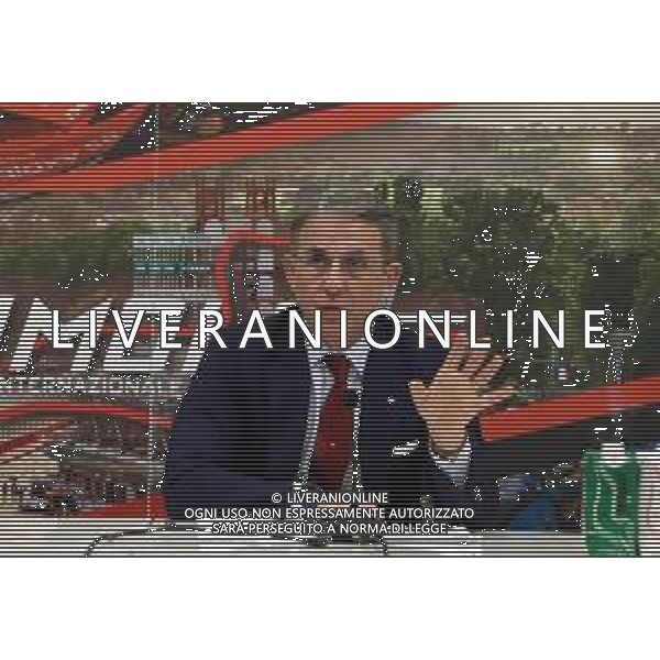 IMOLA 15 02 2024 AUTODROMO ENZO E DINO FERRARI MOVIMENTO STELLE CONFERENZA STAMPA consumo di suolo locale e regionale e sul futuro della Discarica Tre Monti NELLA FOTO VICE PRESIDENTE DELLA CAMERA DEI DEPUTATI SERGIO COSTA FOTO GIANNI SANNA-AG ALDO LIVERANI SAS