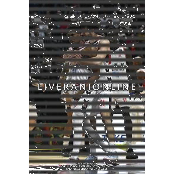 Torino 15.02.2024 Inalpi Arena Virtus Segafredo Bologna vs Unahotels Reggio Emilia Final Eight Coppa Italia 2024 Quarti di Finale Nella foto: michele vitali e langston galloway esultano ©Viganti/AGENZIA ALDO LIVERANI SAS