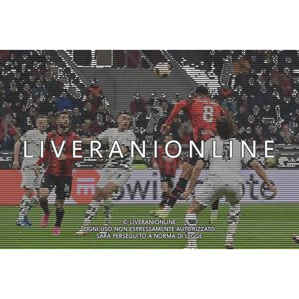 Milan vs Rennes nella foto Ruben Loftus-Cheek (Milan) segna il gol dell\'1 a 0 Milano 15-02-2024 Stadio Giuseppe Meazza - San Siro UEFA Europa League - play-off gara di andata foto Roberto Garavaglia/Agenzia Aldo Liverani sas/AGENZIA ALDO LIVERANI SAS