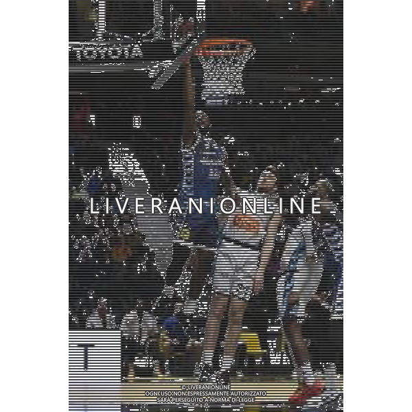 Torino 15.02.2024 Inalpi Arena Germani Brescia vs Generazione Vincente Napoli Basket Final Eight Coppa Italia 2024 Quarti di Finale Nella foto: jason burnell e alessandro lever ©Viganti/AGENZIA ALDO LIVERANI SAS