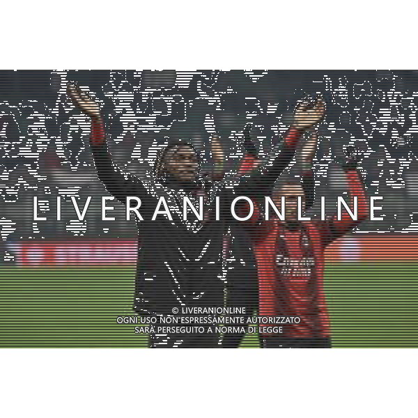Milan vs Rennes nella foto esultanza finale Milan Milano 15-02-2024 Stadio Giuseppe Meazza - San Siro UEFA Europa League - play-off gara di andata foto Roberto Garavaglia/Agenzia Aldo Liverani sas/AGENZIA ALDO LIVERANI SAS