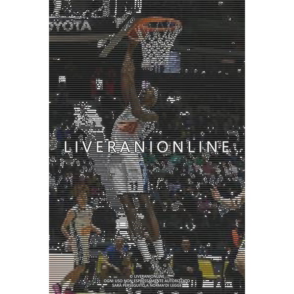 Torino 15.02.2024 Inalpi Arena Germani Brescia vs Generazione Vincente Napoli Basket Final Eight Coppa Italia 2024 Quarti di Finale Nella foto: tariq owens ©Viganti/AGENZIA ALDO LIVERANI SAS
