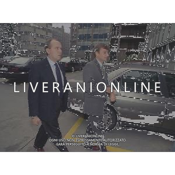 NEG-RETROSPETTIVA STEFANO TANZI PRESIDENTE PARMA CALCIO NELLA FOTO STEFANO TANZI CON FULVIO CERESINI NELL\'ANNO 1996-1997 A MILANO IN LEGA CALCIO AG ALDO LIVERANI SAS