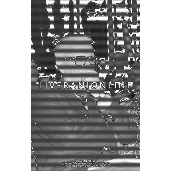 NEG-RETROSPETTIVA ENZO BIAGI GIORNALISTA-SCRITTORE E CONDUTTORE TELEVISIVO NELLA FOTO ENZO BIAGI AG ALDO LIVERANI SAS