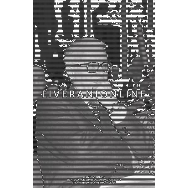 NEG-RETROSPETTIVA ENZO BIAGI GIORNALISTA-SCRITTORE E CONDUTTORE TELEVISIVO NELLA FOTO ENZO BIAGI AG ALDO LIVERANI SAS