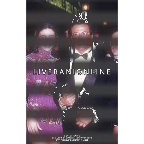 DIAP-RETROSPETTIVA SILVESTER STALLONE ATTORE NELLA FOTO SILVESTER STALLONE CON JENNIFER FLAVIN A CANNES NELL\'ANNO 1989 AG ALDO LIVERANI SAS 