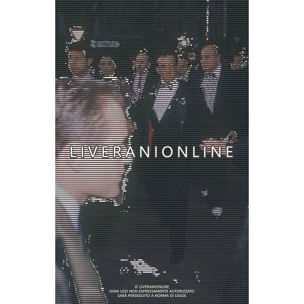 DIAP-RETROSPETTIVA SILVESTER STALLONE ATTORE NELLA FOTO SILVESTER STALLONE CON JENNIFER FLAVIN A CANNES NELL\'ANNO 1989 AG ALDO LIVERANI SAS 