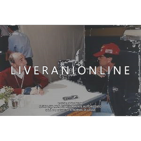 DIAP-RETROSPETTIVA SILVESTER STALLONE ATTORE NELLA FOTO SILVESTER STALLONE A MONZA NELL\' ANNO 1998 CON FRANK WILLIAMS AG ALDO LIVERANI SAS 