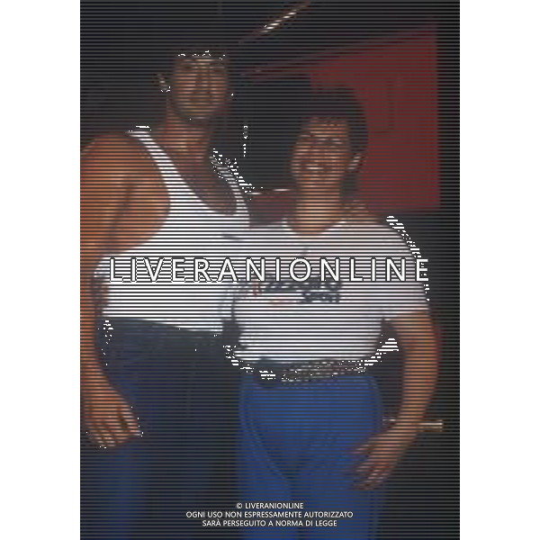 DIAP-RETROSPETTIVA SILVESTER STALLONE ATTORE NELLA FOTO SILVESTER STALLONE NEL FILM“OVER THE TOP“ ANNO 1987 CON MARISTELLA AVANZINI AG ALDO LIVERANI SAS  