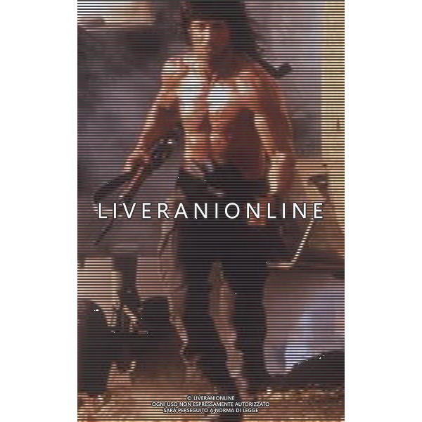 DIAP-RETROSPETTIVA SILVESTER STALLONE ATTORE NELLA FOTO SILVESTER STALLONE NEL FILM“RAMBO 3 “ ANNO 1988 AG ALDO LIVERANI SAS  