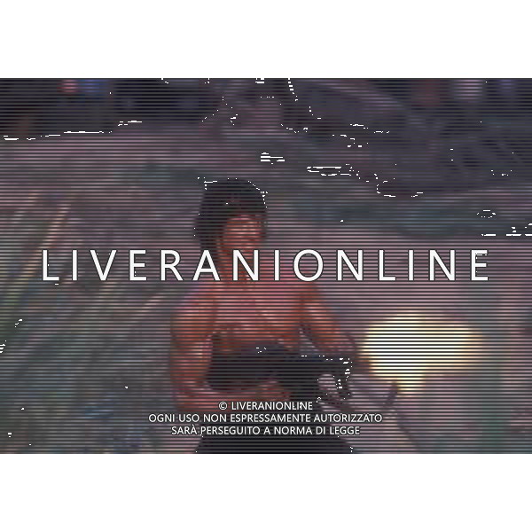 DIAP-RETROSPETTIVA SILVESTER STALLONE ATTORE NELLA FOTO SILVESTER STALLONE NEL FILM“RAMBO II “ ANNO 1985 AG ALDO LIVERANI SAS  