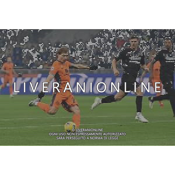 Inter vs Salernitana nella foto Nicolo\' Barella (Inter) occasione da gol sullo 0 a 0 Milano 16-02-2024 Stadio Giuseppe Meazza - San Siro Campionato Serie A TIM - 25a giornata foto Roberto Garavaglia/Agenzia Aldo Liverani sas/AGENZIA ALDO LIVERANI SAS