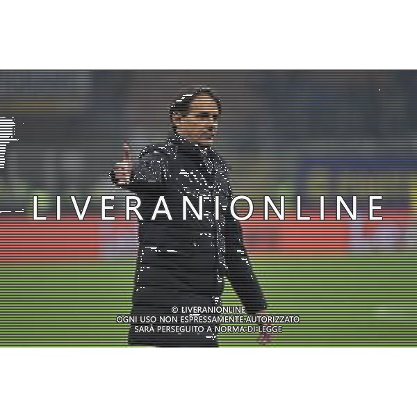 Inter vs Salernitana nella foto Simone Inzaghi allenatore Inter Milano 16-02-2024 Stadio Giuseppe Meazza - San Siro Campionato Serie A TIM - 25a giornata foto Roberto Garavaglia/Agenzia Aldo Liverani sas/AGENZIA ALDO LIVERANI SAS