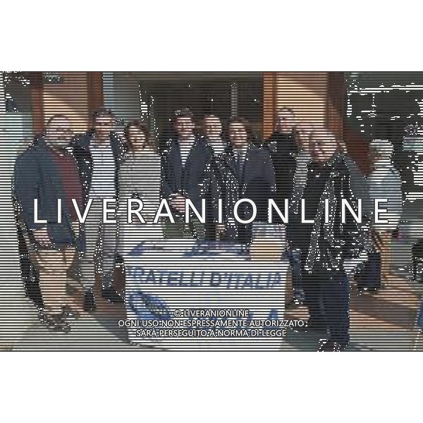 IMOLA 17 02 2024 FRATELLI D\'ITALIA BANCHETTO IN PIAZZA MATTEOTTI "BASTA FURTI SCIPPI E DEGRADO PRESENZA DEL SENATORE MARCO LISEI NELLA FOTO SECONDO DA SINISTRA SENATORE MARCO LISEI E IN CENTRO STEFANO CAVEDAGNA CAPOGRUPPO FRATELLI D\'ITALIA IN COMUNE DI BOLOGNA E NICHOLAS VACCHI VICE PRESIDENTE DEL COMUNE DI IMOLA E CONSIGLIERE FRATELLI D\'ITALIA ©SANNA/AGENZIA ALDO LIVERANI SAS