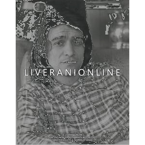 NEG-RETROSPETTIVA DRUPI CANTANTE GIAMPIERO ANELLI NELLA FOTO DRUPI A PAVIA NELL\'ANNO 1973 AG ALDO LIVERANI SAS