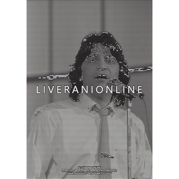 NEG-RETROSPETTIVA DRUPI CANTANTE NELLA FOTO DRUPI AL FESTIVAL DI SANREMO NELL\'ANNO 1984 AG ALDO LIVERANI SAS 