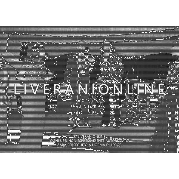 NEG-RETROSPETTIVA DRUPI CANTANTE NELLA FOTO DRUPI NELL\'ANNO 1976 A MILANO A UNA FESTA AG ALDO LIVERANI SAS 