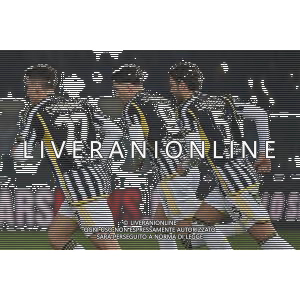 Hellas Verona vs Juventus nella foto esultanza Juventus dopo il gol dell\'1 a 1 Verona 17-02-2024 Stadio Marcantonio Bentegodi Campionato Serie A TIM - 25a giornata foto Roberto Garavaglia/Agenzia Aldo Liverani sas