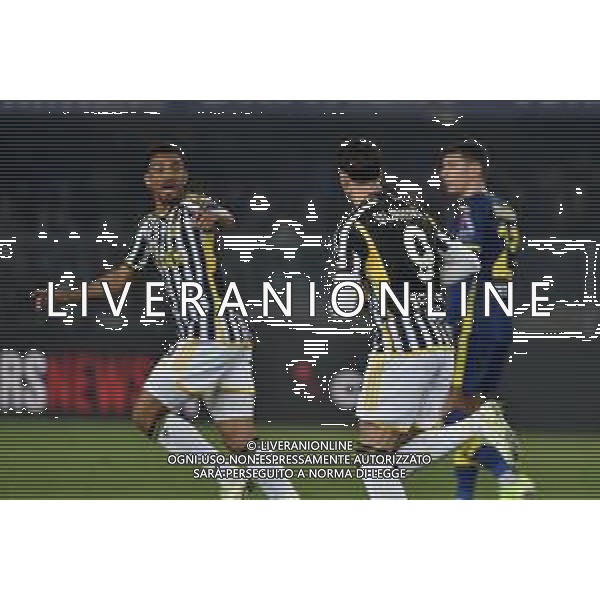 Hellas Verona vs Juventus nella foto esultanza Juventus dopo il gol dell\'1 a 1 Verona 17-02-2024 Stadio Marcantonio Bentegodi Campionato Serie A TIM - 25a giornata foto Roberto Garavaglia/Agenzia Aldo Liverani sas