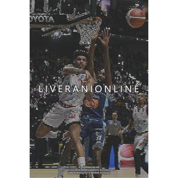 Torino 17.02.2024 Inalpi Arena Unahotels Reggio Emilia vs Generazione Vincente Napoli Basket Final Eight Coppa Italia 2024 Semifinale Nella foto: sasha grant e tariq owens ©Viganti/AGENZIA ALDO LIVERANI SAS