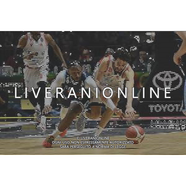 Torino 17.02.2024 Inalpi Arena Unahotels Reggio Emilia vs Generazione Vincente Napoli Basket Final Eight Coppa Italia 2024 Semifinale Nella foto: jacob pullen e michele vitali ©Viganti/AGENZIA ALDO LIVERANI SAS