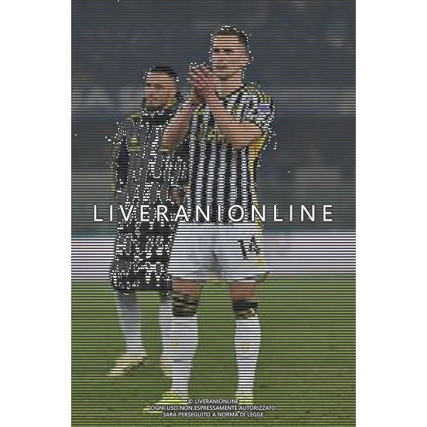 Hellas Verona vs Juventus nella foto Arkadiusz Krystian Milik (Juventus) Verona 17-02-2024 Stadio Marcantonio Bentegodi Campionato Serie A TIM - 25a giornata foto Roberto Garavaglia/Agenzia Aldo Liverani sas