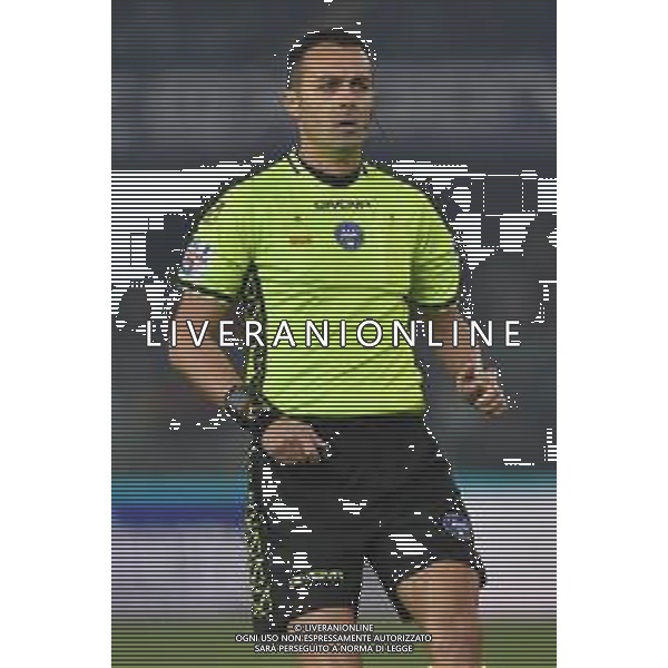 Hellas Verona vs Juventus nella foto l\'arbitro Marco Di Bello di Brindisi Verona 17-02-2024 Stadio Marcantonio Bentegodi Campionato Serie A TIM - 25a giornata foto Roberto Garavaglia/Agenzia Aldo Liverani sas
