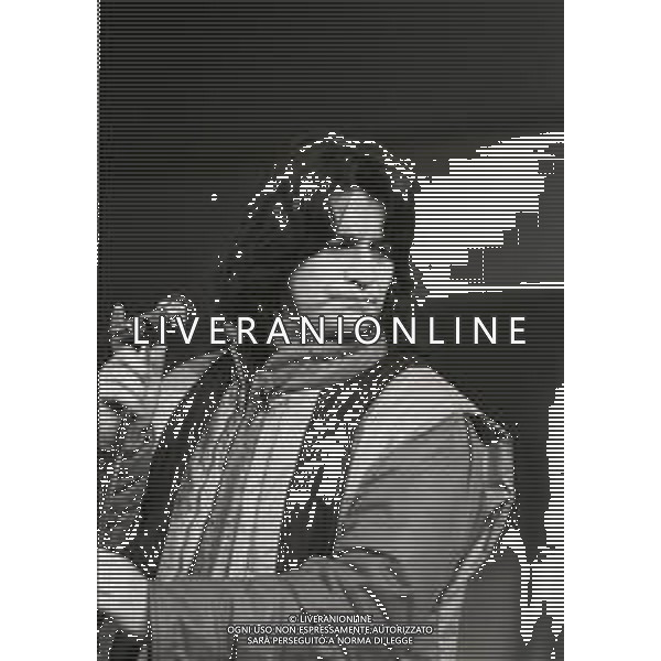 NEG-RETROSPETTIVA DRUPI CANTANTE NELLA FOTO DRUPI AL FESTIVAL DI SANREMO NELL\'ANNO 1982 AG ALDO LIVERANI SAS