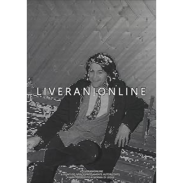 NEG-RETROSPETTIVA DRUPI CANTANTE NELLA FOTO DRUPI A MILANO NELL\'ANNO 1982 AG ALDO LIVERANI SAS