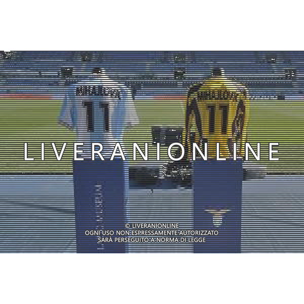 Lazio vs Bologna - Campionato Serie A TIM - 25 giornata - Stadio Olimpico - Roma 18-02-2024 nella foto Maglie in ricordo di sinisa Mihajlovic ©Federico Gaetano/AGENZIA ALDO LIVERANI SAS