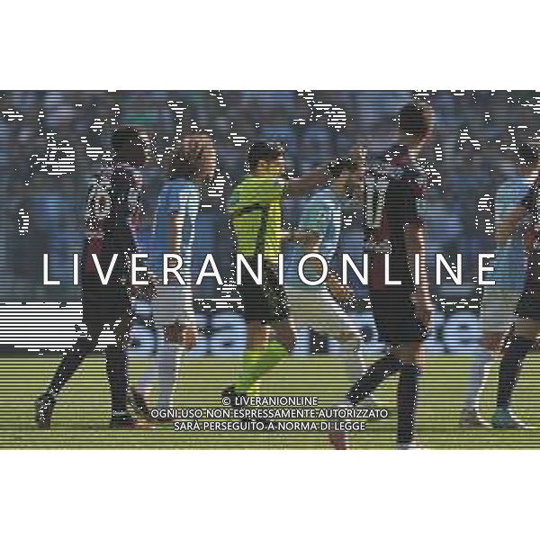 Lazio vs Bologna - Campionato Serie A TIM - 25 giornata - Stadio Olimpico - Roma 18-02-2024 nella foto Le squadre protestano con l\'arbitro Maresca ©Federico Gaetano/AGENZIA ALDO LIVERANI SAS