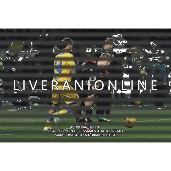 Frosinone vs Roma - Campionato Serie A TIM - 25 giornata - Stadio B.Stirpe - Frosinone 18-02-2024 nella foto Gelli e Kristensen foto federico gaetano-ag aldo liverani sas