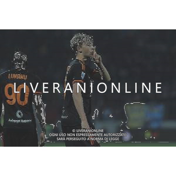 Frosinone vs Roma - Campionato Serie A TIM - 25 giornata - Stadio B.Stirpe - Frosinone 18-02-2024 nella foto Hujisen zittisce lo stadio foto federico gaetano-ag aldo liverani sas