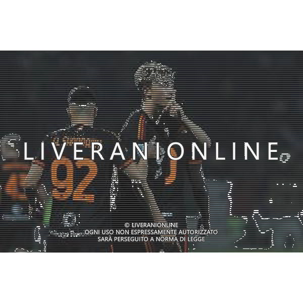 Frosinone vs Roma - Campionato Serie A TIM - 25 giornata - Stadio B.Stirpe - Frosinone 18-02-2024 nella foto Hujisen zittisce lo stadio foto federico gaetano-ag aldo liverani sas