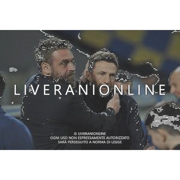 Frosinone vs Roma - Campionato Serie A TIM - 25 giornata - Stadio B.Stirpe - Frosinone 18-02-2024 nella foto De Rossi e Di Francesco foto federico gaetano-ag aldo liverani sas