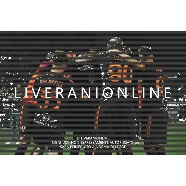 Frosinone vs Roma - Campionato Serie A TIM - 25 giornata - Stadio B.Stirpe - Frosinone 18-02-2024 nella foto Esultanza Roma foto federico gaetano-ag aldo liverani sas