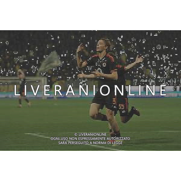 Frosinone vs Roma - Campionato Serie A TIM - 25 giornata - Stadio B.Stirpe - Frosinone 18-02-2024 nella foto Esultanza Huijsen foto federico gaetano-ag aldo liverani sas