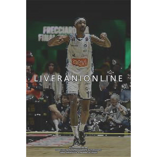 Torino 18.02.2024 Inalpi Arena EA7 Emporio Armani Milano vs Generazione Vincente Napoli Basket Final Eight Coppa Italia 2024 Finale Nella foto: tariq owens ©Viganti/AGENZIA ALDO LIVERANI SAS
