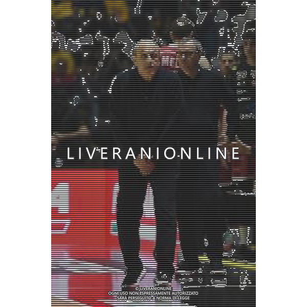 Torino 18.02.2024 Inalpi Arena EA7 Emporio Armani Milano vs Generazione Vincente Napoli Basket Final Eight Coppa Italia 2024 Finale Nella foto: ettore messina ©Viganti/AGENZIA ALDO LIVERANI SAS