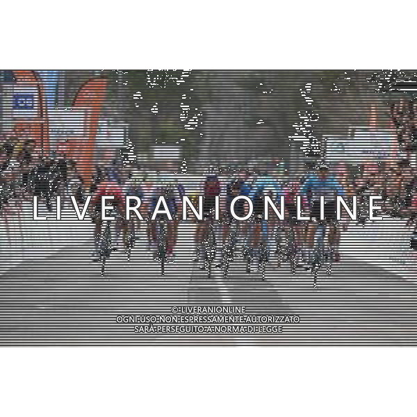 18-02-2024 Tour Des Alpes Maritimes; Tappa 02 Villefranche Sur Mer - Vence; 2024, Decathlon - Ag2r La Mondiale; 2024, Arkea - Beb Hotels; 2024, Cofidis; 2024, Groupama - Fdj; Cosnefroy, Benoit; Paret Peintre, Aurelien; Albanese, Vincenzo; Perez, Anthony; Gregoire, Romain; Vence; foto stefano sirotti-ag aldo liverani sas ©SIROTTI/AGENZIA ALDO LIVERANI SAS