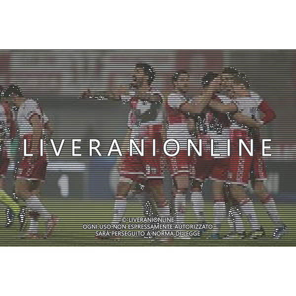 ZCP - 18/02/2024 LEGA PRO Rimini vs Pontedera Campionato di Calcio Serie C girone B - nella foto: Esultanza Morra Claudio(Rimini fc) dopo il goal ©Claudio Zamagni/Agenzia Aldo Liverani /AGENZIA ALDO LIVERANI SAS
