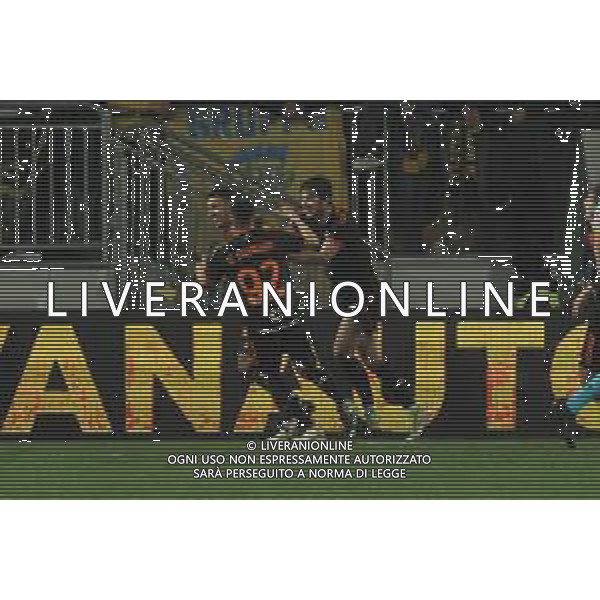 Frosinone vs Roma - Campionato Serie A TIM - 25 giornata - Stadio B.Stirpe - Frosinone 18-02-2024 nella foto Esultanza Roma foto federico gaetano-ag aldo liverani sas