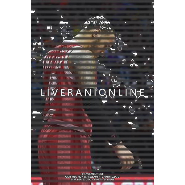 Torino 18.02.2024 Inalpi Arena EA7 Emporio Armani Milano vs Generazione Vincente Napoli Basket Final Eight Coppa Italia 2024 Finale Nella foto: delusione shabazz napier ©Viganti/AGENZIA ALDO LIVERANI SAS
