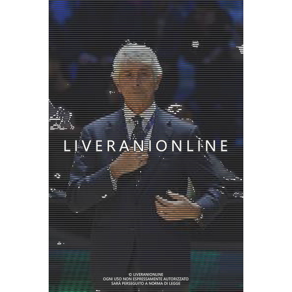 Torino 18.02.2024 Inalpi Arena EA7 Emporio Armani Milano vs Generazione Vincente Napoli Basket Final Eight Coppa Italia 2024 Finale Nella foto: andrea abodi ministro dello sport ©Viganti/AGENZIA ALDO LIVERANI SAS