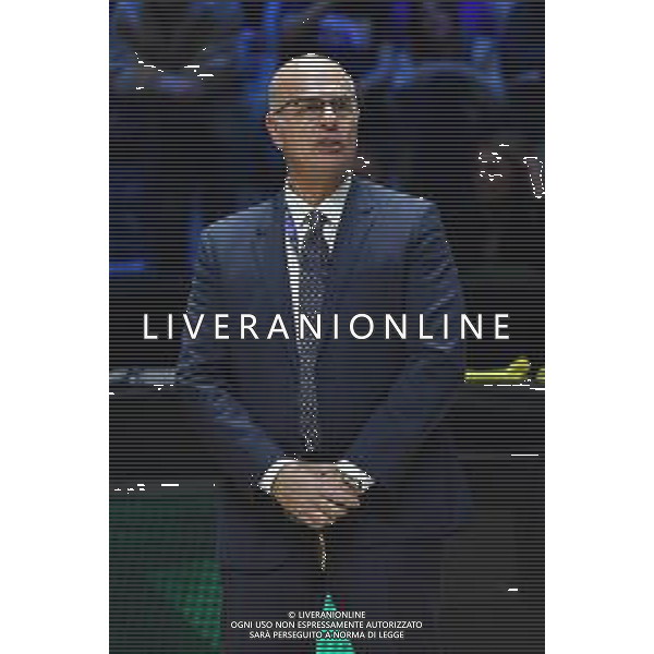 Torino 18.02.2024 Inalpi Arena EA7 Emporio Armani Milano vs Generazione Vincente Napoli Basket Final Eight Coppa Italia 2024 Finale Nella foto: umberto gandini presidente della lega basket ©Viganti/AGENZIA ALDO LIVERANI SAS